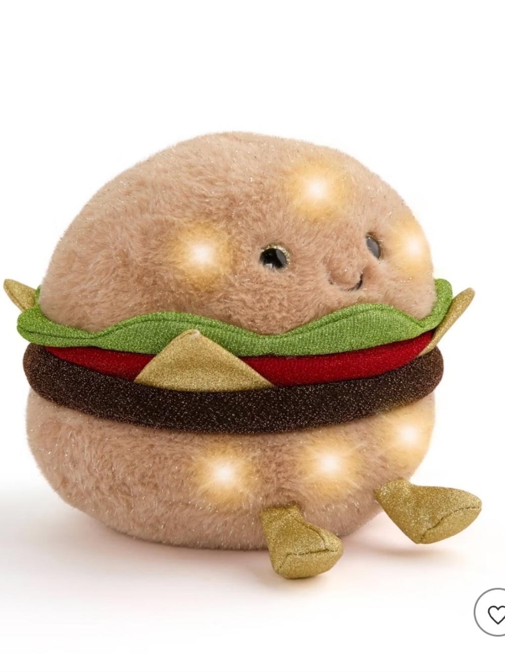FAO Schwarz Plush LED Burger NWT